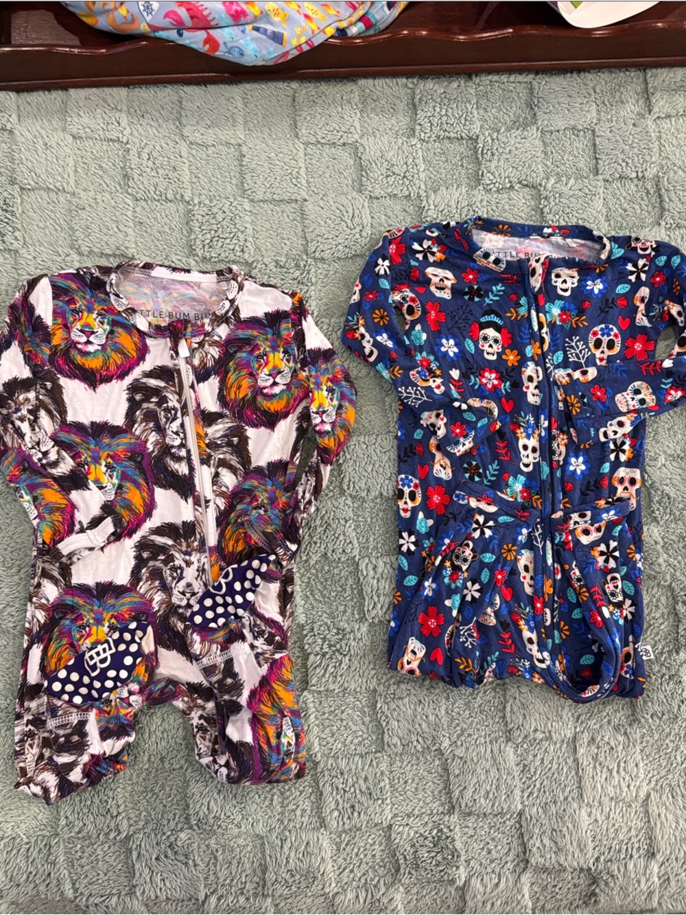 Lions & Skull Zip Front Kids One-Piece by Little Bum Bums